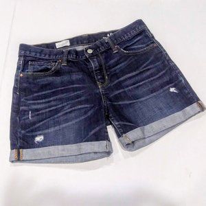 GAP Denim Boyfriend Jean Distressed Shorts Size 28